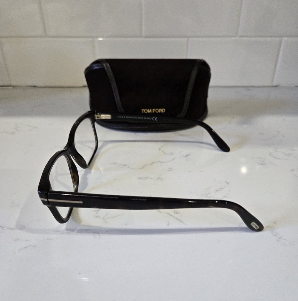 Tom Ford Black Eyeglasses with Case - Picture 2 of 6